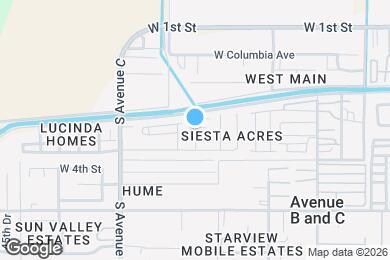 Map image of the property - 3640 W 3rd St