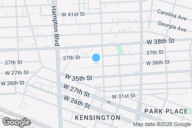 Map image of the property - 1012 W 36th St