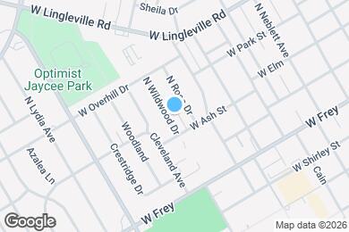 Map image of the property - 1241 N Wildwood Dr