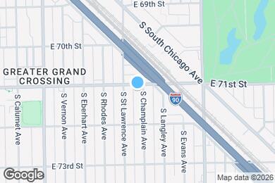 Map image of the property - 7108 S Champlain Ave