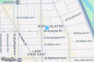 Map image of the property - 732 W Roscoe