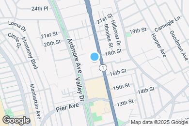 Map image of the property - 1707 E Pacific Coast Hwy