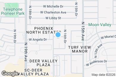 Map image of the property - 1643 W Muriel Dr
