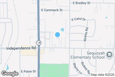Map image of the property - 1514 N Shawnee Ave