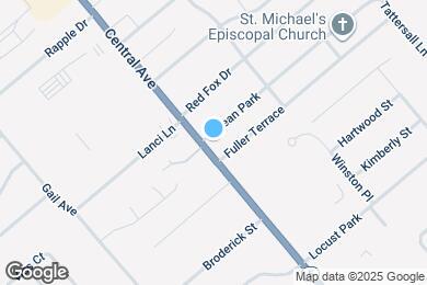 Map image of the property - 1701 Central Ave