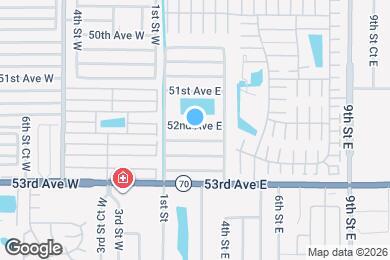 Map image of the property - 204 52nd Ave Terrace E