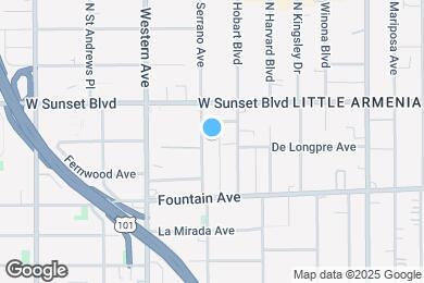 Map image of the property - 1406 N Serrano Ave