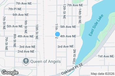 Map image of the property - 406 11th St NE