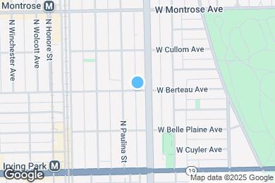 Map image of the property - 1607 W Berteau Ave