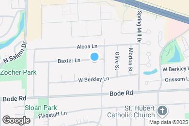 Map image of the property - 555 Baxter Ln