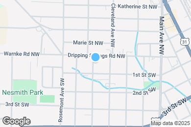 Map image of the property - 108 Denson Ave NW