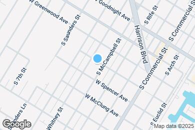 Map image of the property - 407 W Stoddard Ave