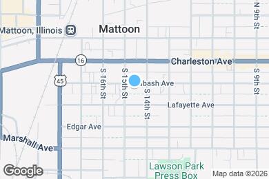 Map image of the property - 1413 Wabash Ave