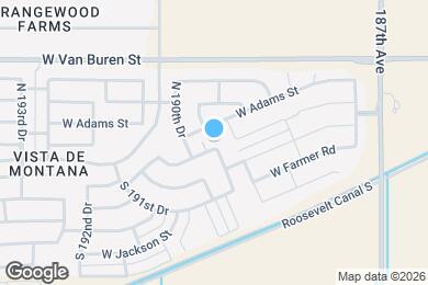 Map image of the property - 18974 W Sheffer Ave