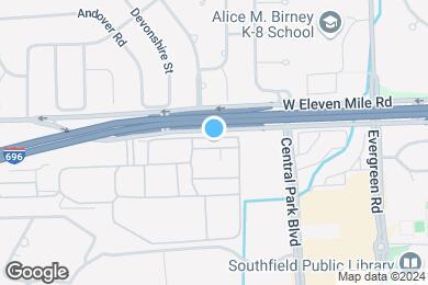 Map image of the property - The Crossroads At Southfield Apartments