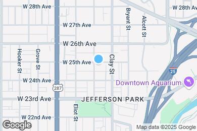 Map image of the property - 2790 W 25th Ave