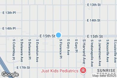 Map image of the property - 1506 S Florence Pl