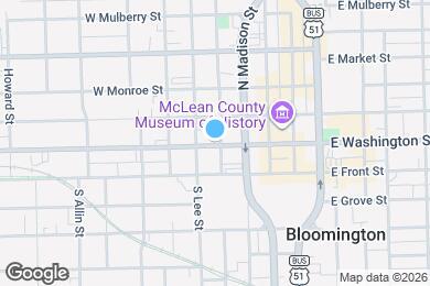 Map image of the property - 407 W Washington St