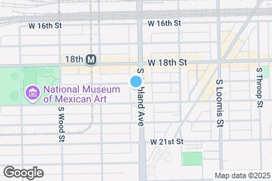 Map image of the property - 1840 S Ashland Ave