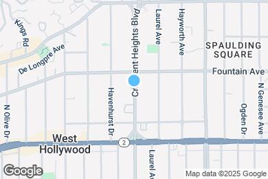 Map image of the property - 1271 N Crescent Heights Blvd