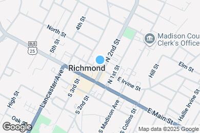 Map image of the property - 207 W Irvine St