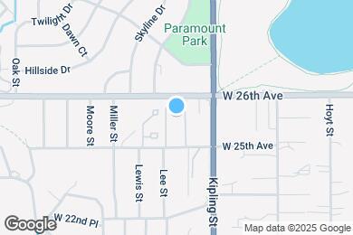 Map image of the property - 10145 W 25th Ave