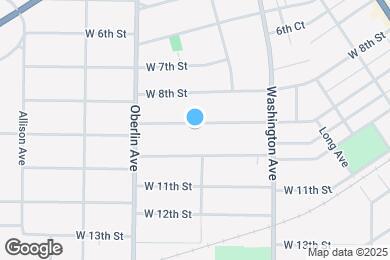 Map image of the property - 1103 West 9th