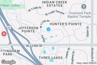 Map image of the property - Hunter's Pointe Apartments