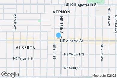 Map image of the property - 1477 NE Alberta St