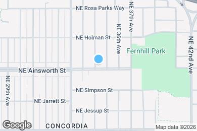 Map image of the property - 3505 NE Ainsworth St