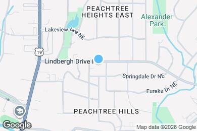 Map image of the property - 153 Lindbergh Drive NE