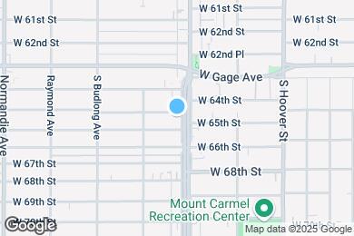 Map image of the property - 6505 S Vermont Ave