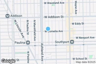 Map image of the property - 1535 W Cornelia Ave
