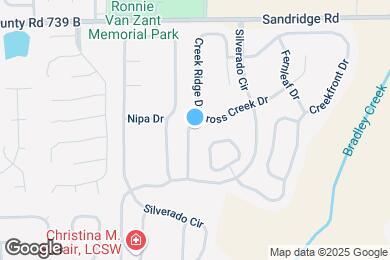 Map image of the property - 2847 Cross Creek Dr