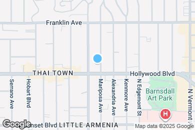 Map image of the property - 1717 N Mariposa Ave
