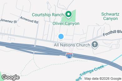 Map image of the property - 10127 Foothill Blvd