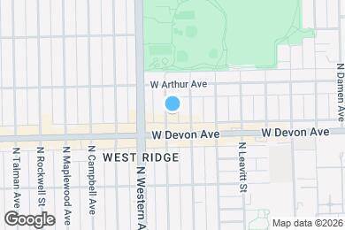 Map image of the property - 6423 N Claremont Ave