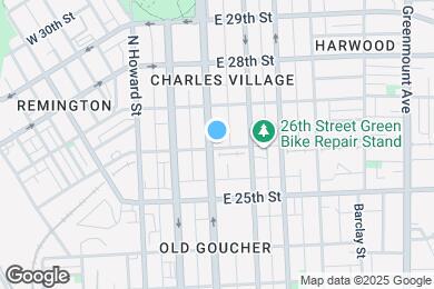 Map image of the property - 2601 N Charles St