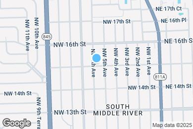 Map image of the property - 1500 NW 6th Ave