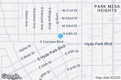 Map image of the property - 1109 E Fairview Blvd