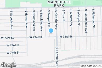 Map image of the property - 7249 S Sawyer Ave