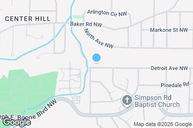 Map image of the property - 2069 Detroit Ave NW