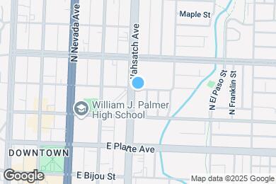 Map image of the property - 431 N Wahsatch Ave