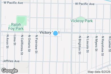 Map image of the property - 1533 N Naomi St