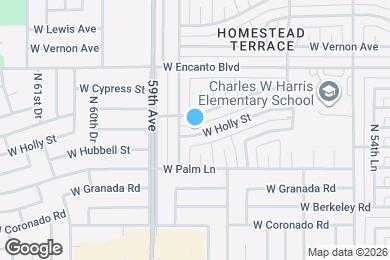 Map image of the property - 5808 W Holly St
