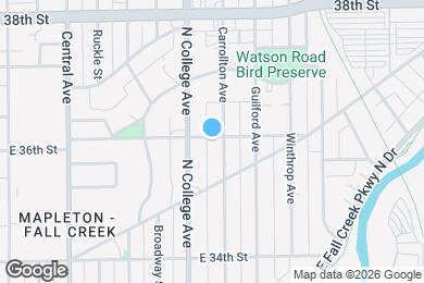 Map image of the property - 721 E 36th St