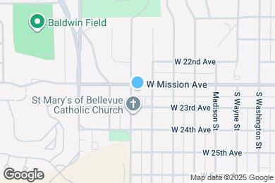 Map image of the property - 807 W Mission Ave