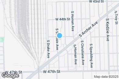 Map image of the property - 4505 S St Louis Ave