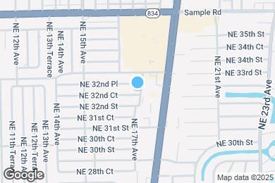Map image of the property - 1671 NE 32nd Ct