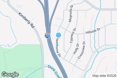 Map image of the property - 2613 Hawthorne Dr
